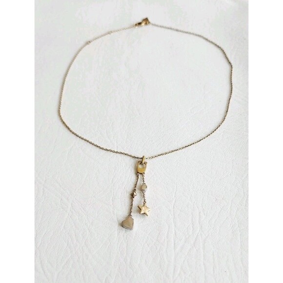 Coach Retired Rare Stardust Signature Lariat Necklace 18" - Picture 4 of 7